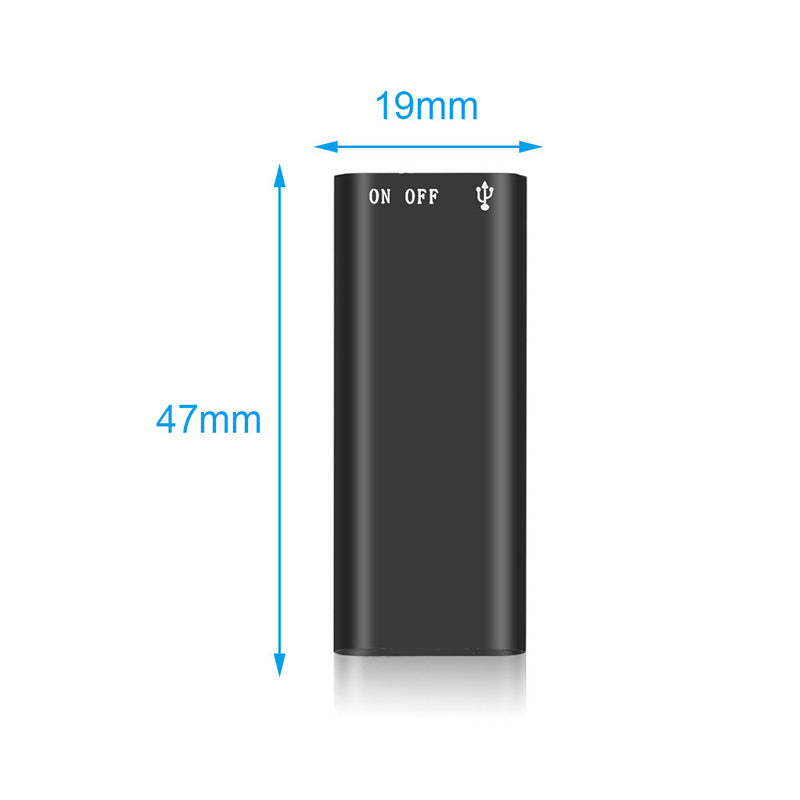 Portable Mini Magnetic Voice Recorder: One-Touch Operation & Compact Size