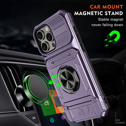 🛡️Heavy Duty Magnetic Armor Phone Case- Hidden Kickstand & Built-In Wallet