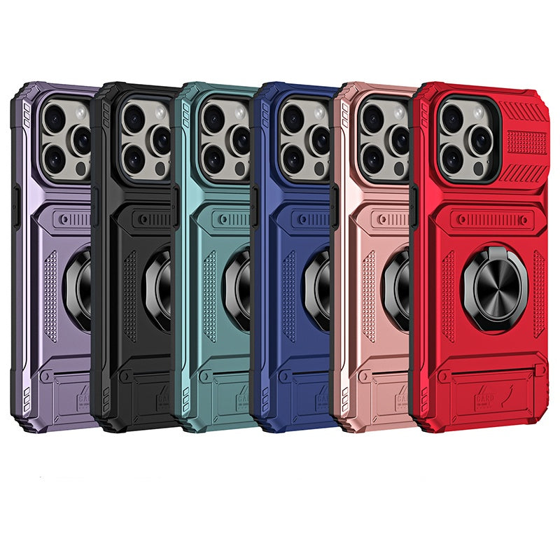 🛡️Heavy Duty Magnetic Armor Phone Case- Hidden Kickstand & Built-In Wallet