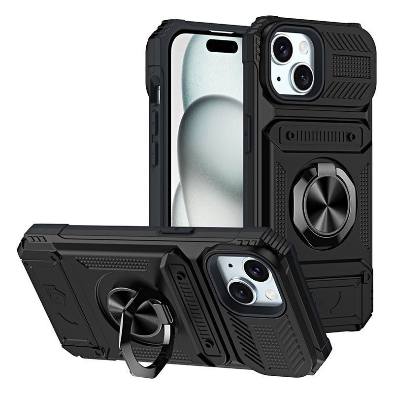🛡️Heavy Duty Magnetic Armor Phone Case- Hidden Kickstand & Built-In Wallet