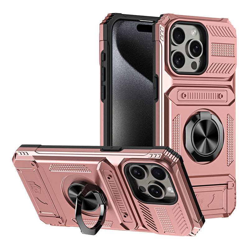 🛡️Heavy Duty Magnetic Armor Phone Case- Hidden Kickstand & Built-In Wallet