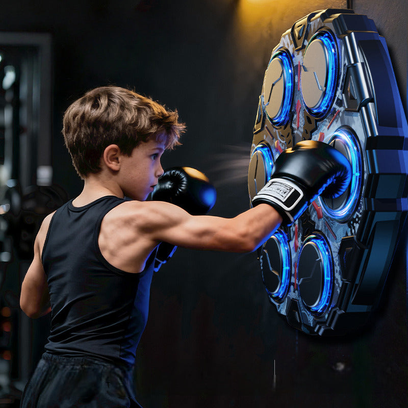 🥊50% OFF NOW! Interactive Smart Music Boxing Machine – Bluetooth Music Wall Boxing Trainer with 3 Speed Modes, Home Workout & Reaction Training Toy for Kids Adults