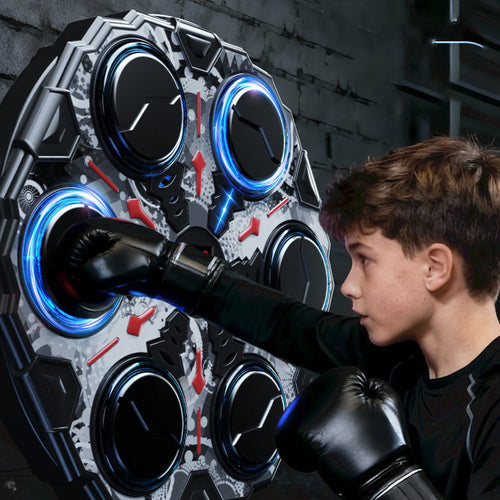 🥊50% OFF NOW! Interactive Smart Music Boxing Machine – Bluetooth Music Wall Boxing Trainer with 3 Speed Modes, Home Workout & Reaction Training Toy for Kids Adults
