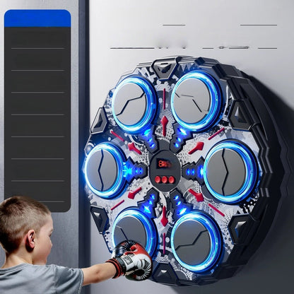 🥊50% OFF NOW! Interactive Smart Music Boxing Machine – Bluetooth Music Wall Boxing Trainer with 3 Speed Modes, Home Workout & Reaction Training Toy for Kids Adults