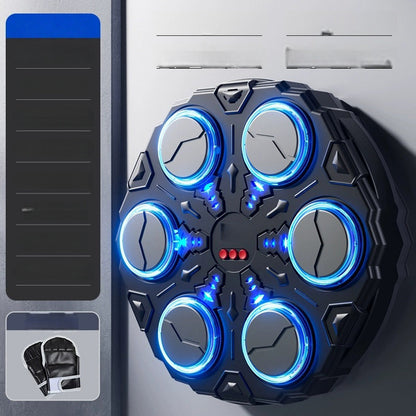 🥊50% OFF NOW! Interactive Smart Music Boxing Machine – Bluetooth Music Wall Boxing Trainer with 3 Speed Modes, Home Workout & Reaction Training Toy for Kids Adults
