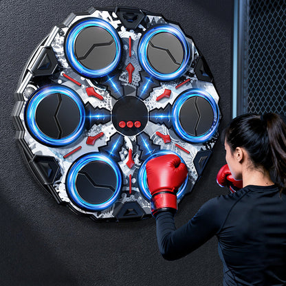 🥊50% OFF NOW! Interactive Smart Music Boxing Machine – Bluetooth Music Wall Boxing Trainer with 3 Speed Modes, Home Workout & Reaction Training Toy for Kids Adults