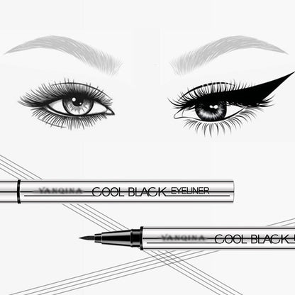 ✨50% OFF NOW! Waterproof Smudge Proof Eyeliner Pen – Ultra Fine Tip Liquid Eyeliner, Long Lasting Intense Black Eye Liner, 24H No Fade Quick Drying for Eye Makeup