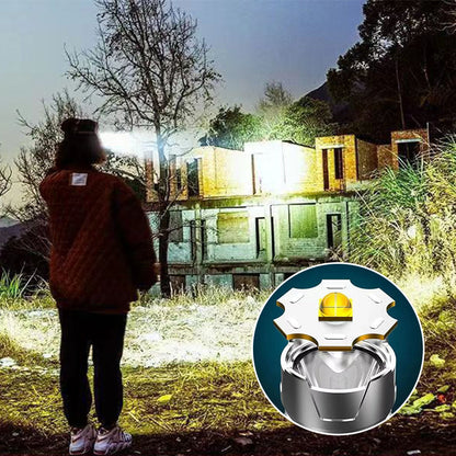 Portable Waterproof Smart LED Headlamp – Outdoor Fishing Essential, Motion Sensor, USB Charging. Hands-Free & Reliable! 🔦💧✨