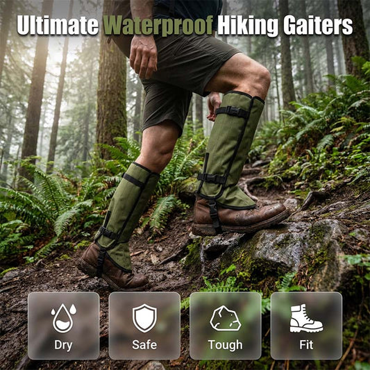Waterproof Protective Leg Gaiters: Multi-Layer Protection & Adjustable Fit