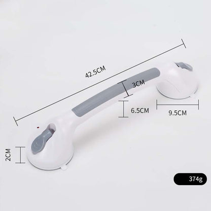 No-Drill Bathroom Suction Grab Handle: Quick-Install, Strong Suction, for Shower & Tub