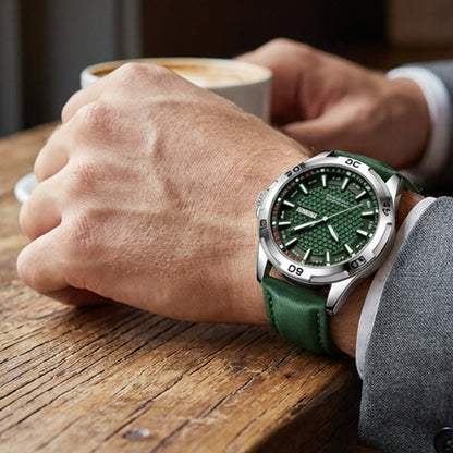 Men's Luminous Quartz Leather Business Wristwatch – Bright Glow & Elegant Style, Perfect for Sports, Daily or Outdoor