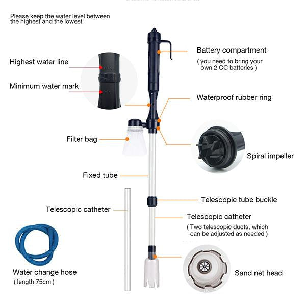 51% off 🔥 Electric Aquarium Gravel Cleaner