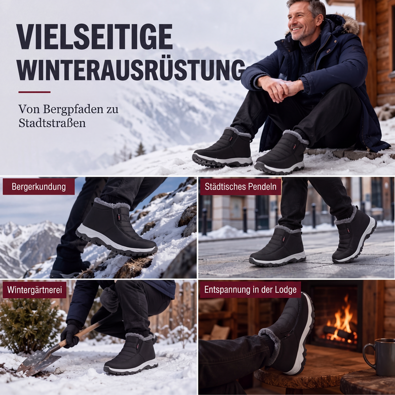 Warme Winter-Slipper-Schneestiefel