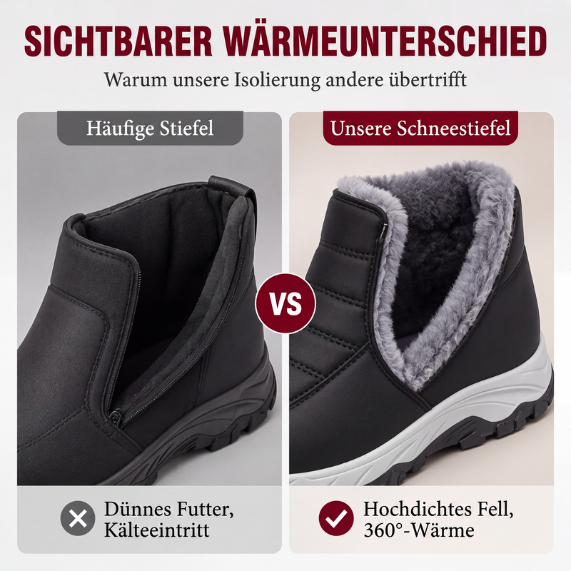 Warme Winter-Slipper-Schneestiefel