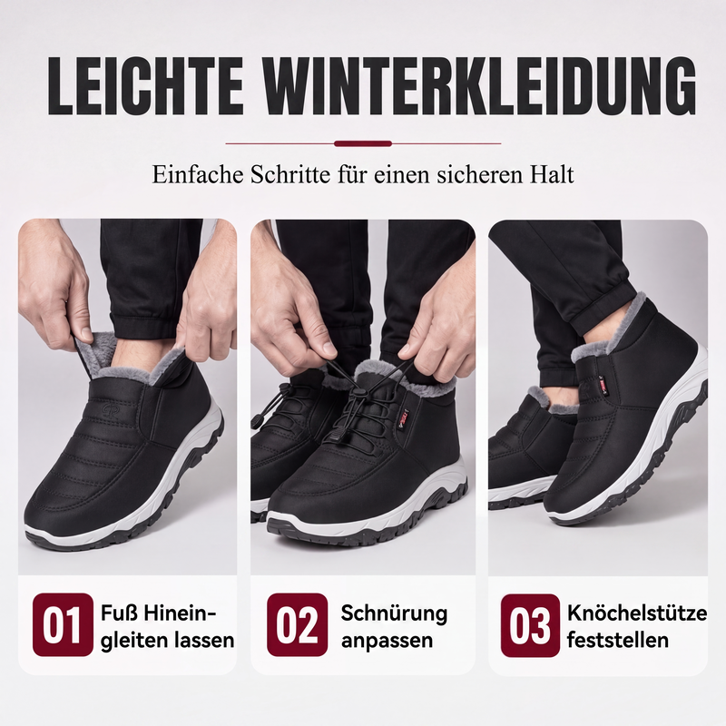 Warme Winter-Slipper-Schneestiefel
