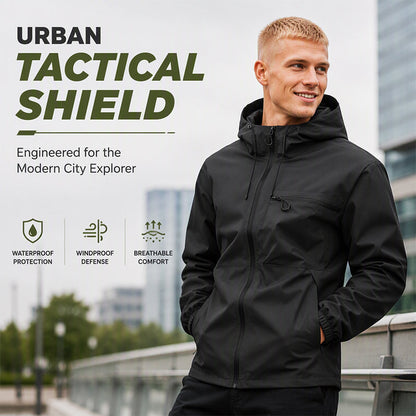 Unisex style Outdoor Waterproof Windproof Jacket - Hooded &  All-Weather-Ready