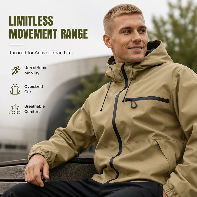 Unisex style Outdoor Waterproof Windproof Jacket - Hooded &  All-Weather-Ready