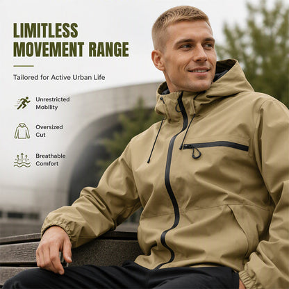 Unisex style Outdoor Waterproof Windproof Jacket - Hooded &  All-Weather-Ready