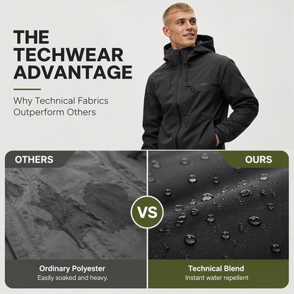 Unisex style Outdoor Waterproof Windproof Jacket - Hooded &  All-Weather-Ready
