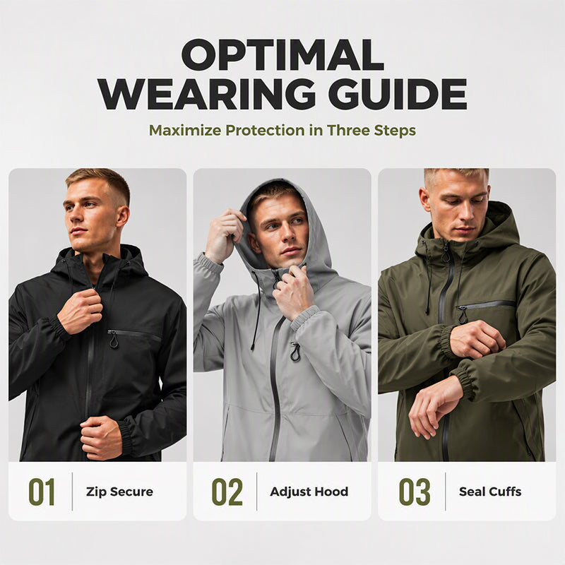 Unisex style Outdoor Waterproof Windproof Jacket - Hooded &  All-Weather-Ready