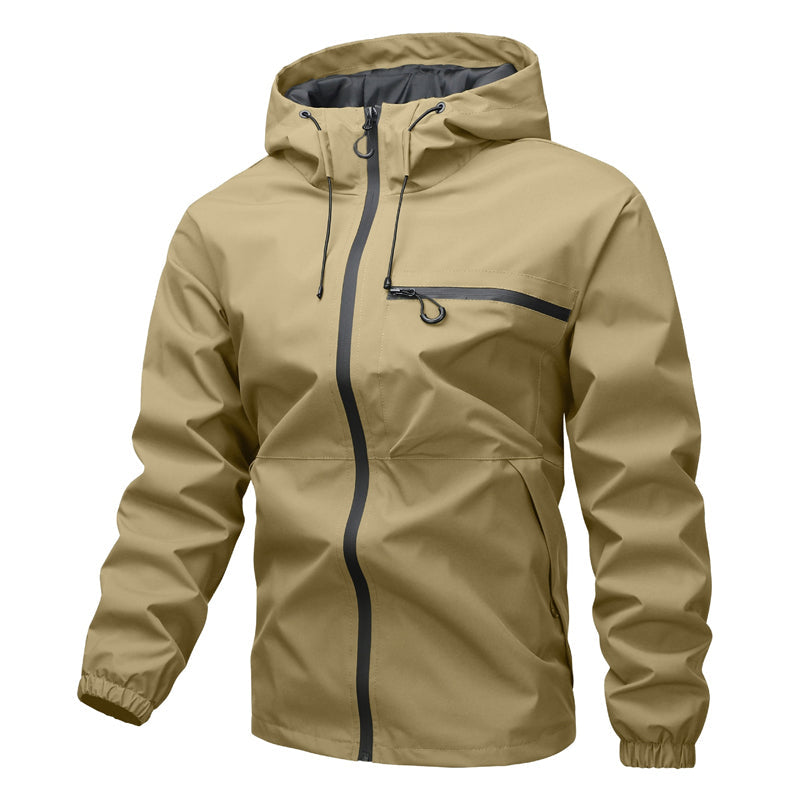Unisex style Outdoor Waterproof Windproof Jacket - Hooded &  All-Weather-Ready