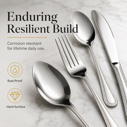 📢📢50% OFF !! ⏰4-Piece Stainless Steel Flatware Set