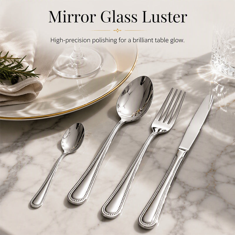 📢📢50% OFF !! ⏰4-Piece Stainless Steel Flatware Set