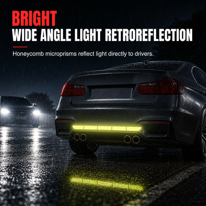 Car Trunk & Bumper Reflective Warning Stickers: Enhanced Visibility, Safety & Easy Application