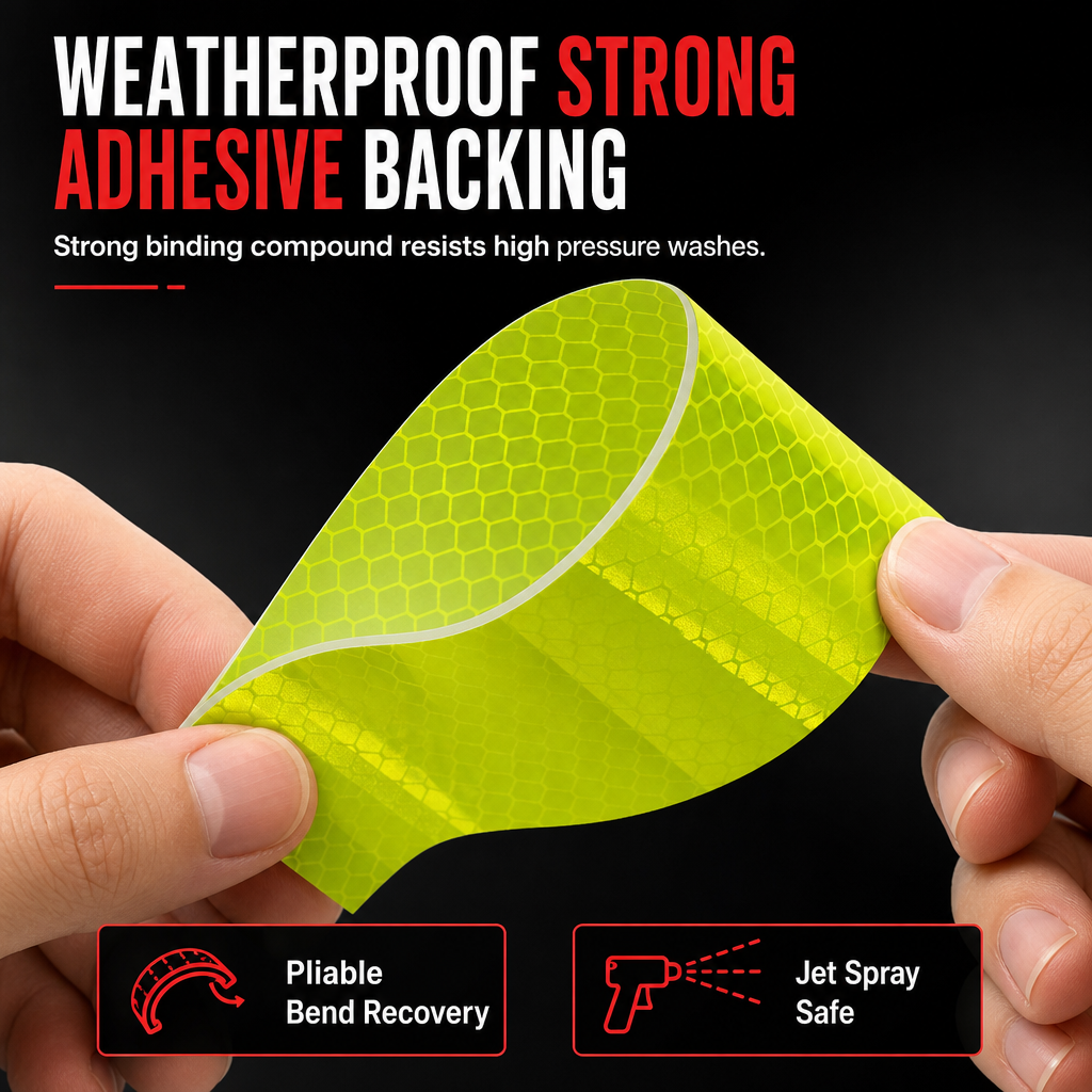 Car Trunk & Bumper Reflective Warning Stickers: Enhanced Visibility, Safety & Easy Application