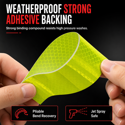Car Trunk & Bumper Reflective Warning Stickers: Enhanced Visibility, Safety & Easy Application