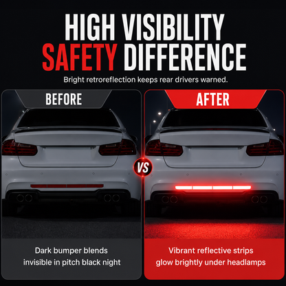 Car Trunk & Bumper Reflective Warning Stickers: Enhanced Visibility, Safety & Easy Application