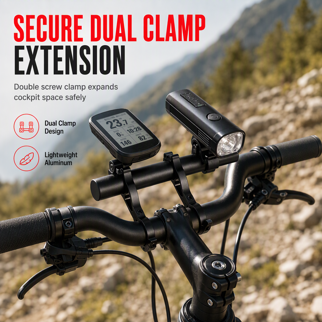 Aluminum Alloy Bicycle Handlebar Extender - Strong Support & Expanded Space