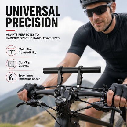 Aluminum Alloy Bicycle Handlebar Extender - Strong Support & Expanded Space