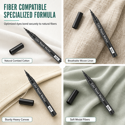 🖊️50% OFF NOW! Fabric Color Restoration Pen for Cotton & Linen, Clothes Dye Marker, Restore Faded Fabric, Waterproof & Quick Drying, Touch-Up Scuffs & Discoloration on Garments