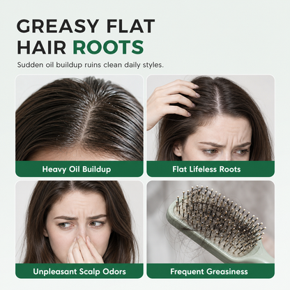 💇‍♀️50% OFF NOW! Rinse-Free Hair Cleansing Wipes – Waterless Oil Control Hair Root Refreshing Wipes, Portable Single Sachet Hair Towel for Greasy Flat Hair