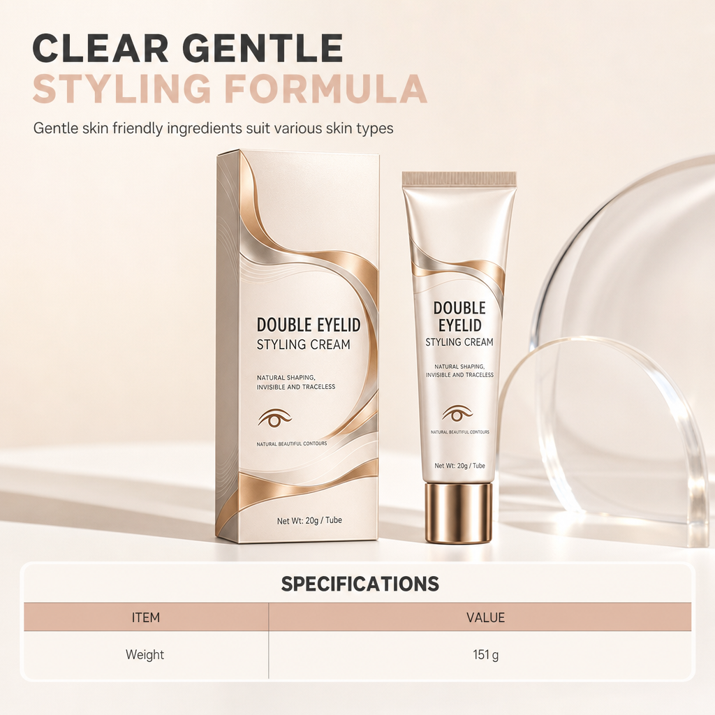 👁️50% OFF NOW! Double Eyelid Styling Cream – Invisible Long-Lasting Eyelid Shaping Gel, Gentle Clear Formula for Natural Hooded & Uneven Eyes