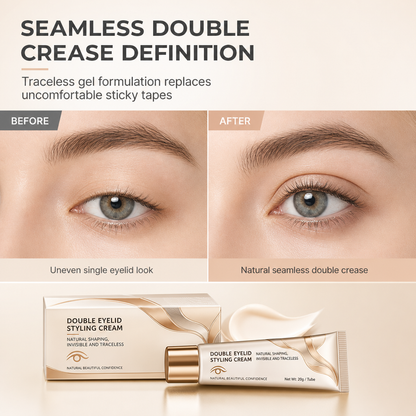 👁️50% OFF NOW! Double Eyelid Styling Cream – Invisible Long-Lasting Eyelid Shaping Gel, Gentle Clear Formula for Natural Hooded & Uneven Eyes