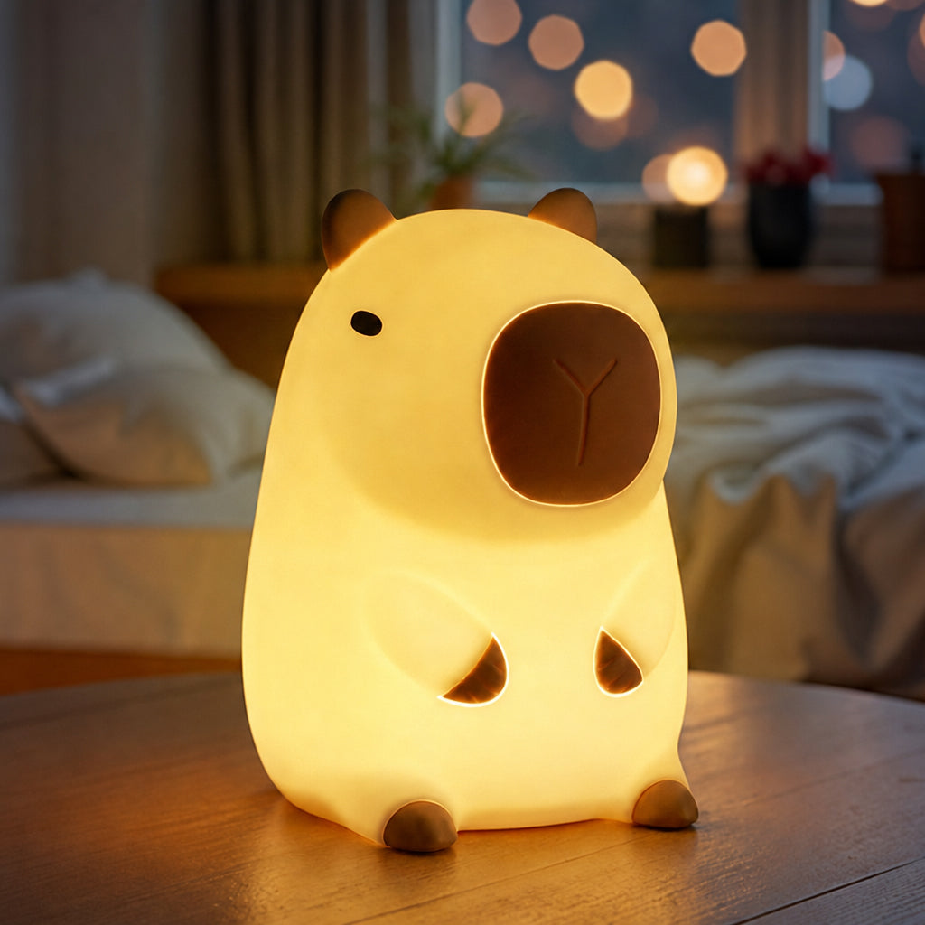 Capybara Squishy Night Light - Perfect Gift 🎁